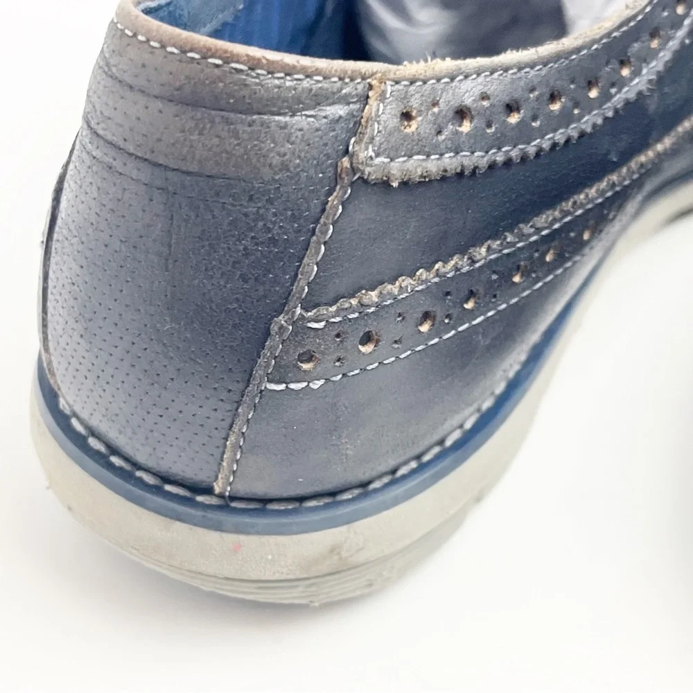 TIMBERLAND Earth Keepers Navy Blue Leather Lace Up Oxford Shoes, Size 10.5